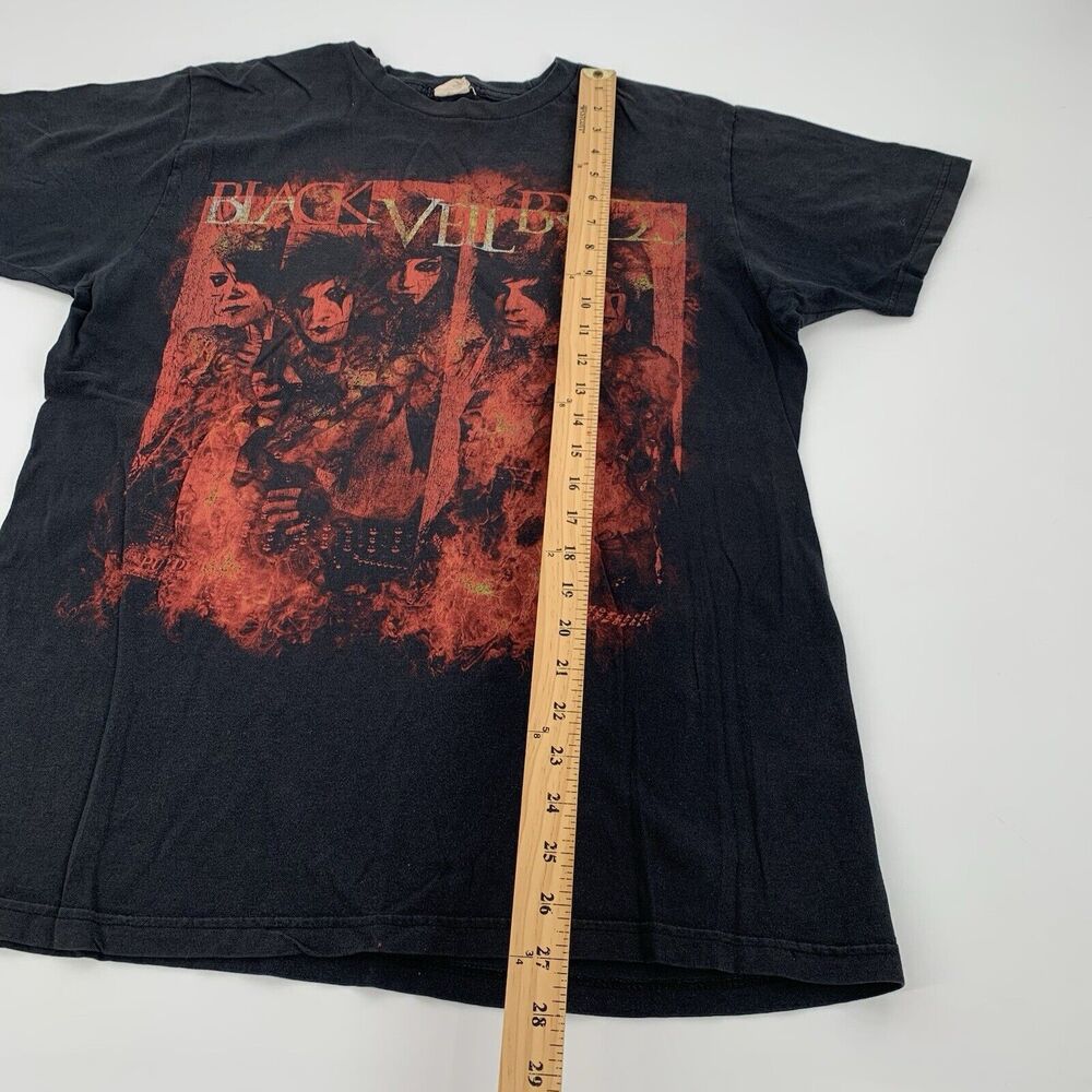 2011 Black Veil Brides Short Sleeve Rock Band T-Shirt Medium Adult Black Red M - Picture 6 of 6